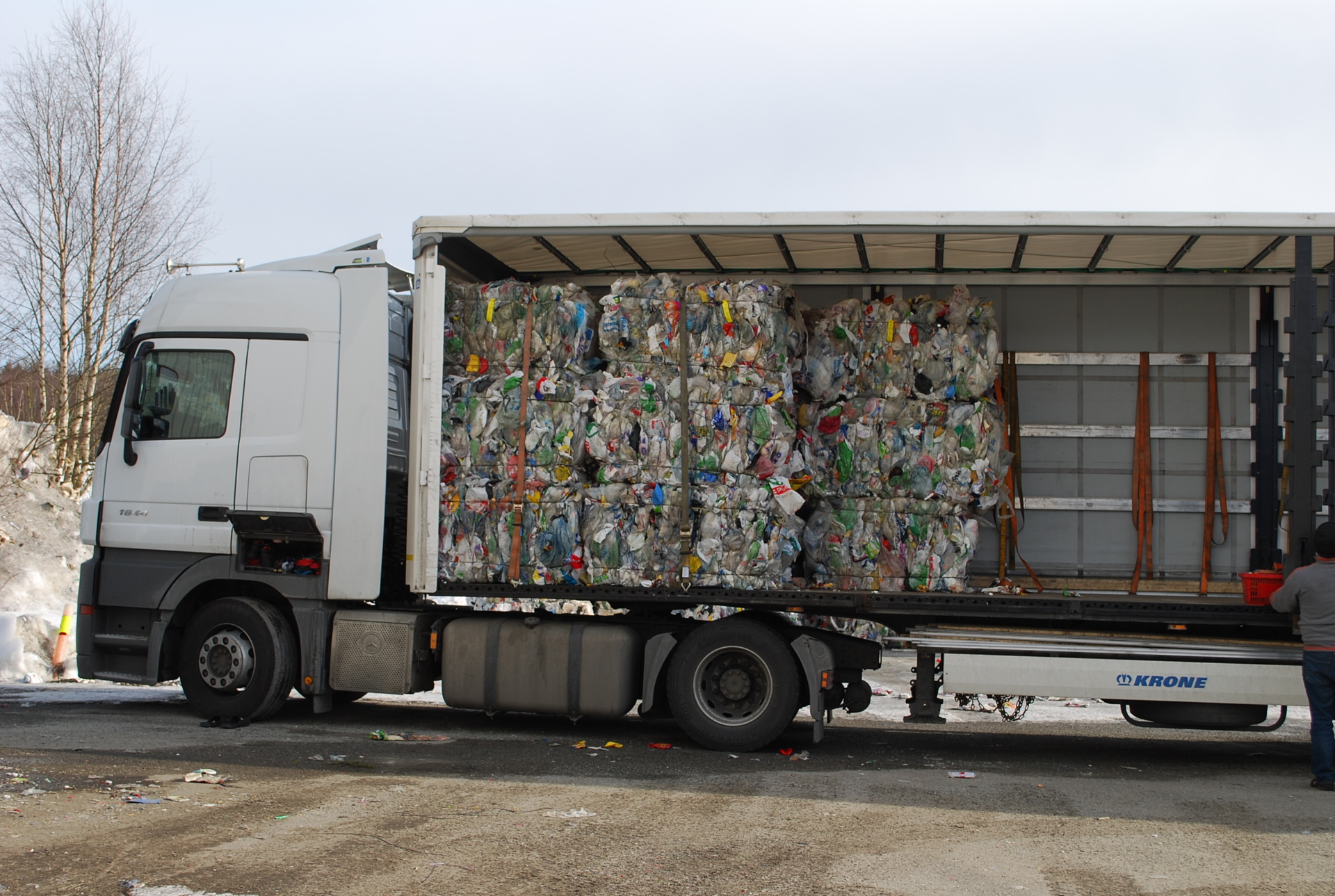 Transport Av Plastemballasje GPN 01458 1920 Foto Gront Punkt Norge