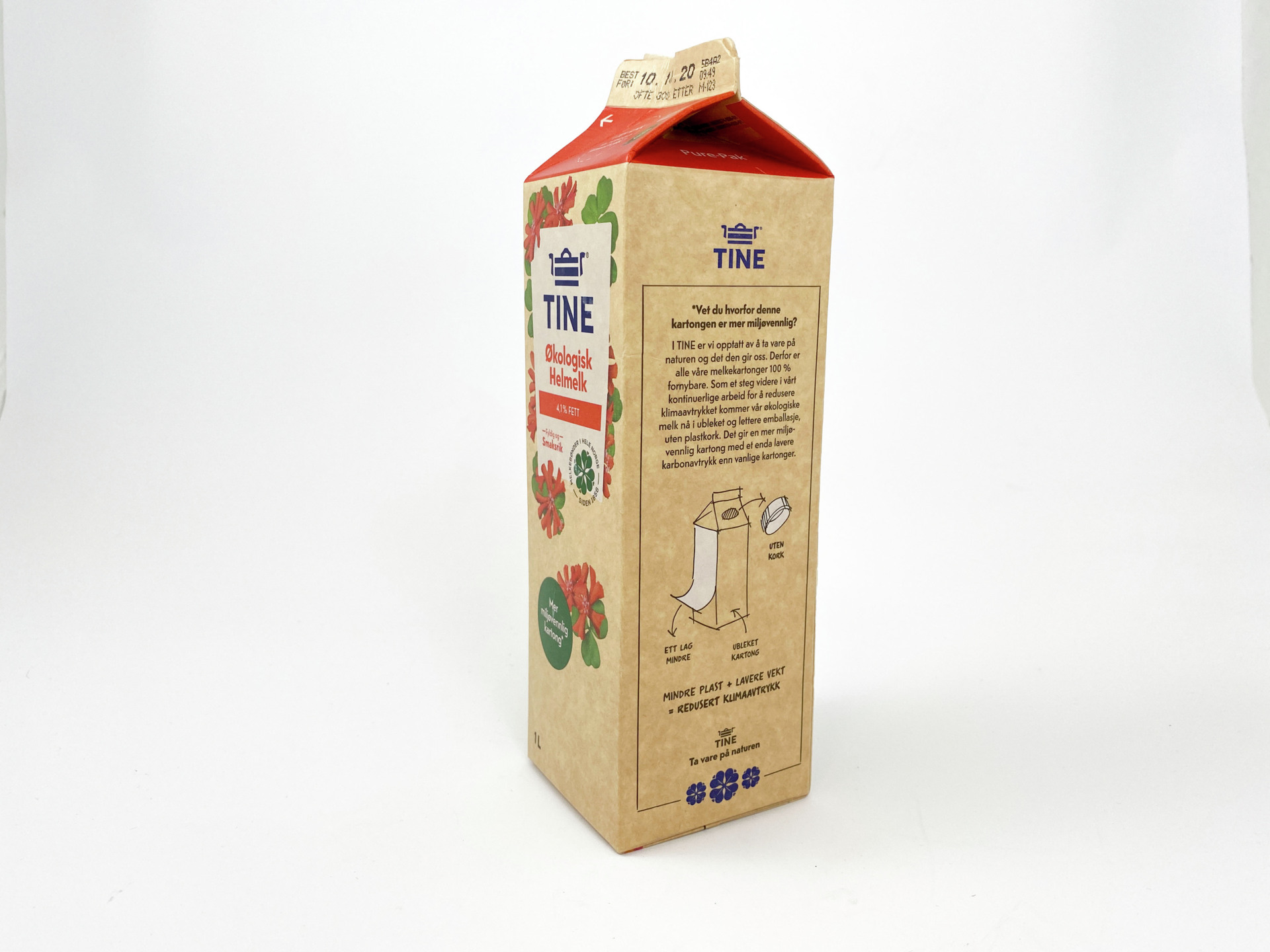 Tine Okologisk Helmelk GPN 02052 1920 Foto Grønt Punkt Norge