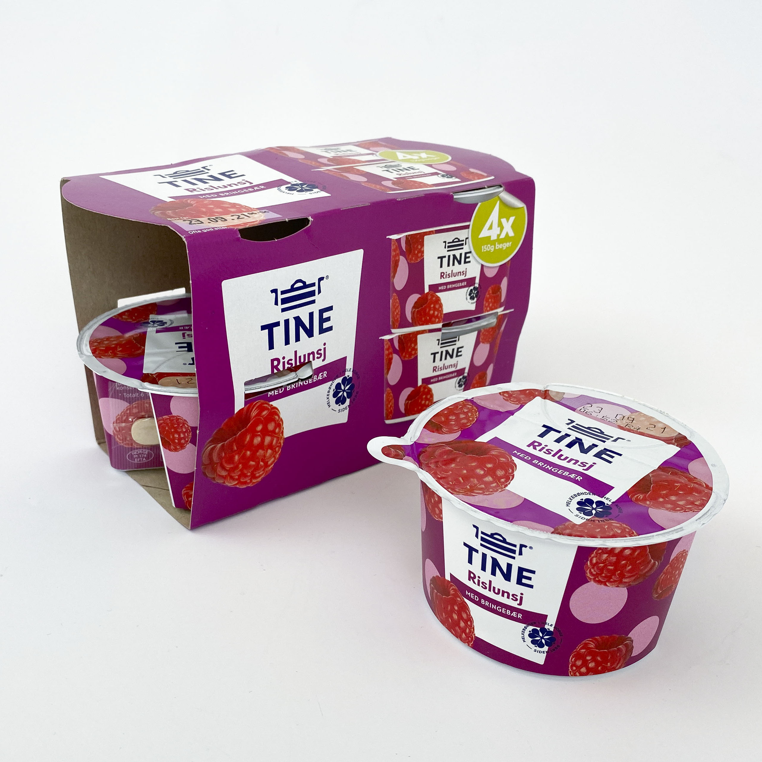 Tine Rislunsj Med Bringebar GPN 02032 Foto Grønt Punkt Norge