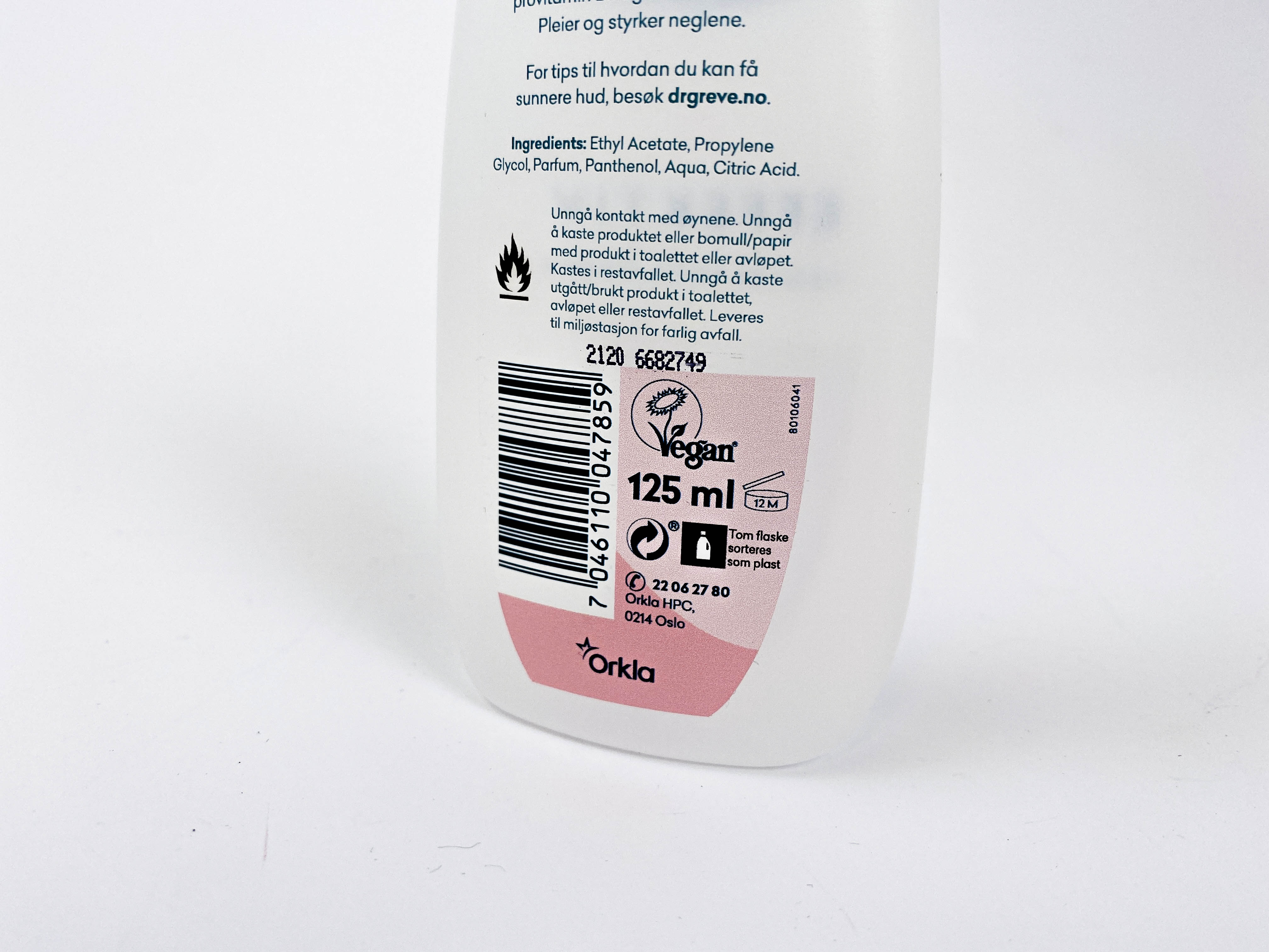 Drgreve Neglelakkfjerner GPN 02026 Foto Grønt Punkt Norge