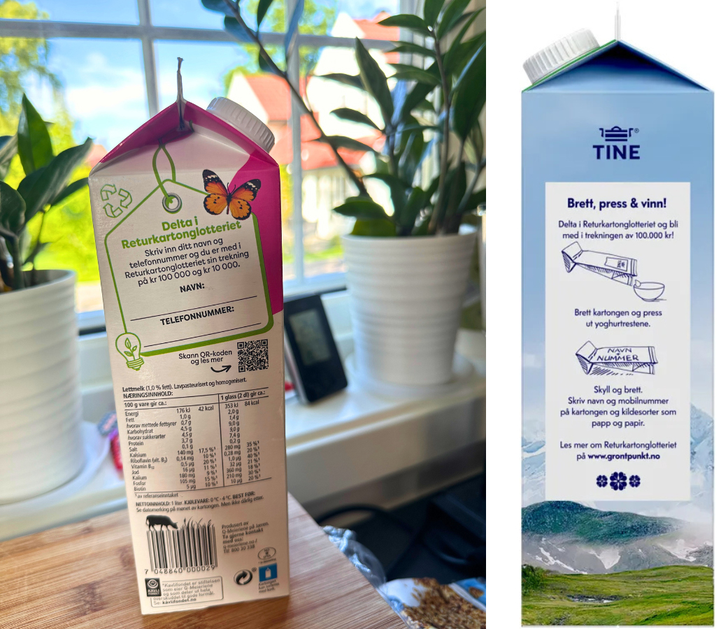 Returkartong Q Og Tine