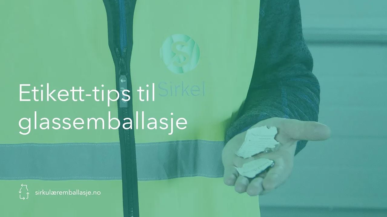 Etikett Tips Glassemballasje