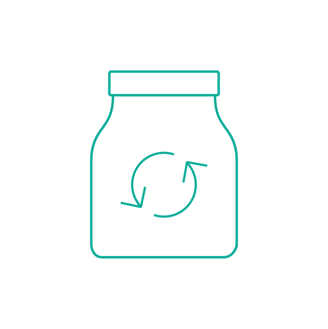 Mer Resirkulert Glass Grønn