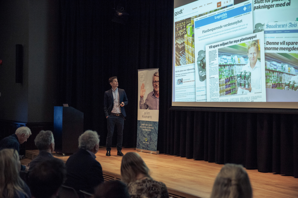 Nicolay Bruusgaard fra Ringnes presenterer deres erfaringer med den nye sixpacken. 